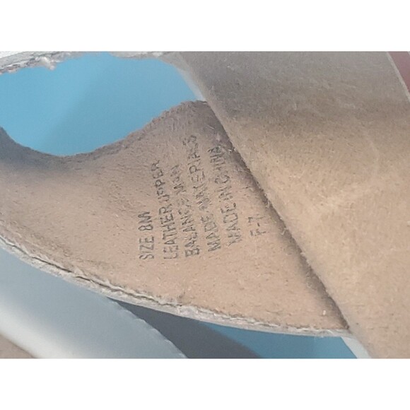 Kloggs Comfort Sandal Sz 8 Leather Back Slide Wedge Slip Resistant White - Picture 7 of 14